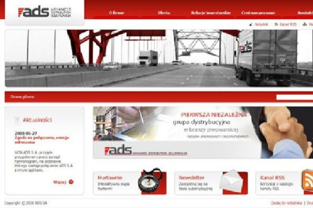 ADS nie weryfikuje prognoz i zapewnia, że osiągnie planowane 610 mln zł przychodów