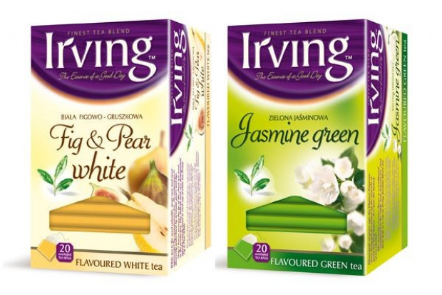 Nowe linie białych i zielonych herbat Irving
