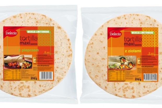 Tortilla z ziołami bądź pieprzem