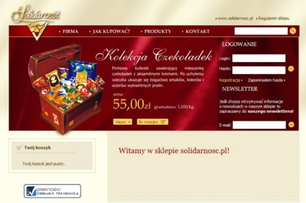 Solidarność inwestuje w sieć pijalni czekolady i urachamia sklep internetowy