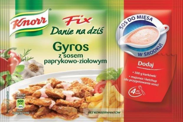 Knorr wprowadza nowe fixy o smaku kebab i gyros
