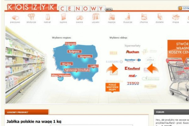 W minionym tygodniu sklepy internetowe obniżyły ceny o 10 zł za koszyk podstawowych produktów