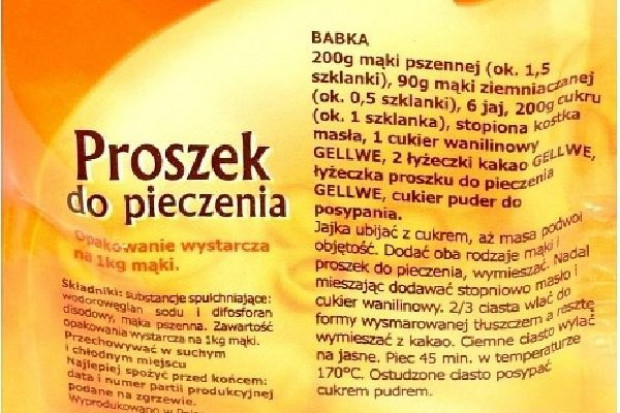 Handlował białym proszkiem... do pieczenia