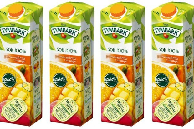 Nowy smak Tybarku: Pomarańcza z mango Pomarańcza z mango w ofercie Tymbarku