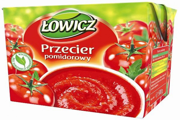 Łowicz poszerzył asortyment o przeciery pomidorowe w kartonach i pomidory w puszkach Łowicz poszerza ofertę