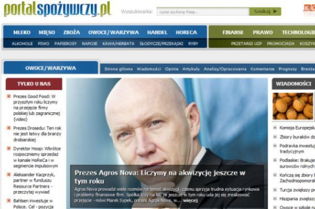 www.portalspozywczy.pl Rekordowe wyniki oglądalności serwisu portalspozywczy.pl