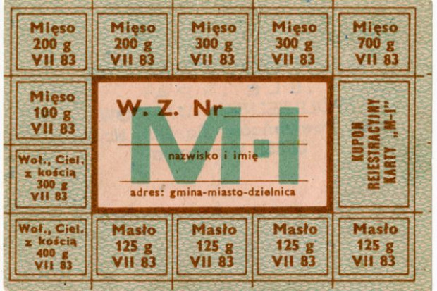 Dziś 32. rocznica wprowadzenia kartek na mięso