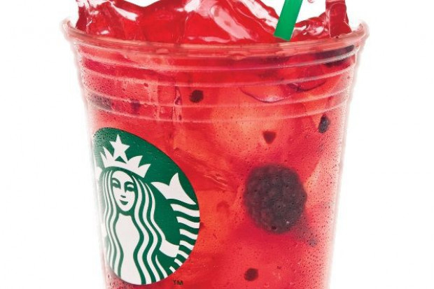 Starbucks Refresha to połączenie zawierającego kofeinę ekstraktu z zielonych ziaren kawy 100 proc. arabica z owocami i sokami owocowymi Starbucks wprowadza energetyzujące napoje
