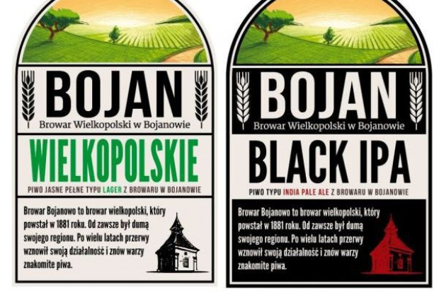 Wzór etykiet dla Browaru Bojanowo Właściciel Ciechana rusza z rozlewem piwa w browarze w Bojanowie