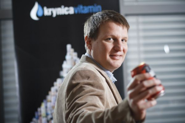 Konrad Subda, prezes zarządu Krynica Vitamin SA; fot. Żelazna Studio / PTWP Prezes Krynica Vitamin: Możemy zyskać na połączeniu Refresco z Gerber Emig