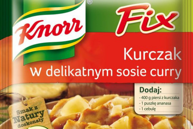 fot. materiały prasowe Fix do kurczaka w delikatnym sosie curry od Knorra