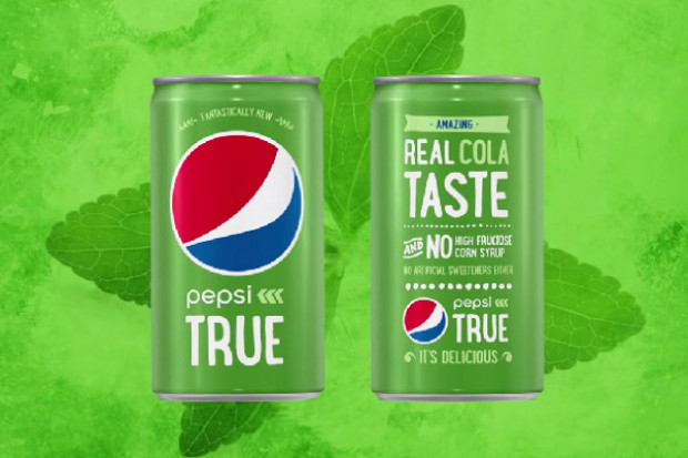 Tak wyglądać będzie puszka napoju Pepsi True (fot. za YouTube) PepsiCo w odpowiedzi na działania Coca-Coli wypuści własny zielony napój