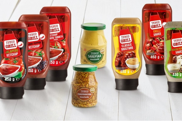 Część nowej oferty Tesco Grill (fot. PTWP) Tesco przygotowało nową ofertę produktów do grillowania marki własnej