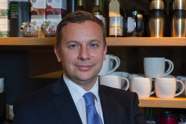 Adam Mularuk, Brand President marki Starbucks; fot. PTWP / ŻelaznaStudio Rośnie popularność segmentu kawiarnianego (video)