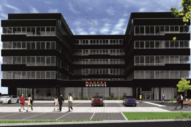 Nowa siedziba Grupy Maspex Wadowice, fot. Strabag Maspex Wadowice inwestuje 30 mln zł w biurowiec
