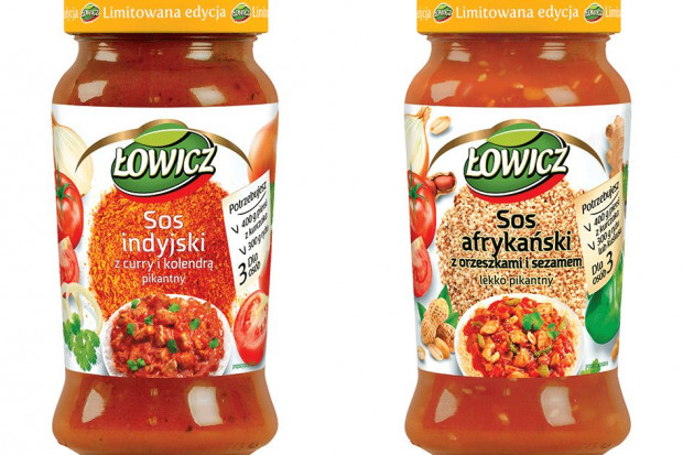 Dwa nowe sosy w ofercie Łowicz; fot. materiały prasowe Łowicz wprowadza na rynek dwa nowe sosy