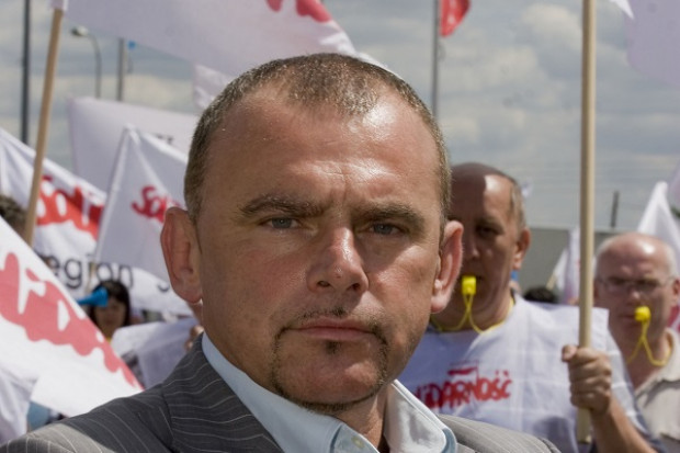 Alfred Bujara, przewodniczący Sekcji Krajowej Pracowników Handlu NSZZ Solidarność. Fot.Szymon Jankowski/ zelaznastudio Związkowcy chcą ograniczenia handlu w dniu wyborów