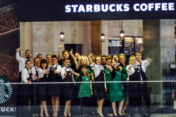 Starbucks w Łodzi (fot. materiały prasowe) Starbucks otworzył pierwszą kawiarnię w Łodzi