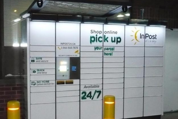 Paczkomat InPost w Kanadzie. Fot. Materiały prasowe InPost Canada rozpoczął współpracę z amerykańskim liderem e-commerce