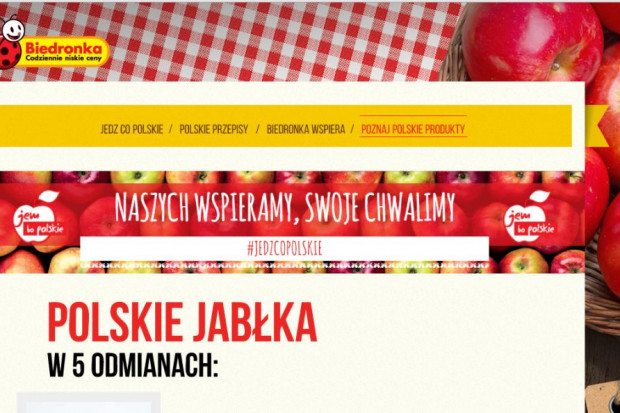 fot. Biedronka Biedronka promuje polskie jabłka i gruszki