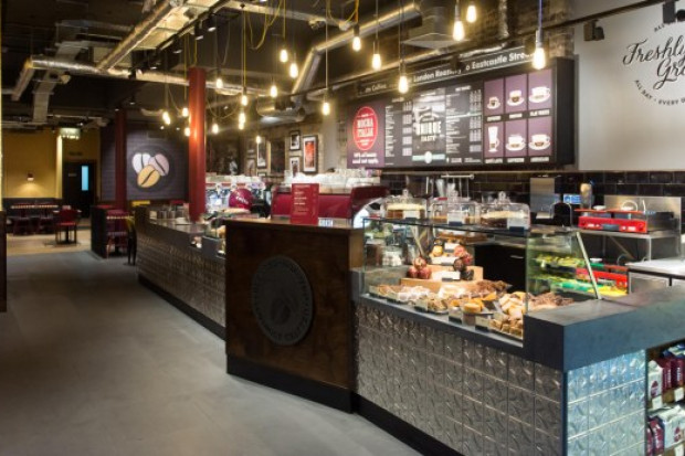 Kawiarnia sieci Costa Coffee Costa Coffee stawia na nowy design