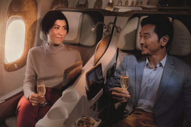 Emirates business class fot. materiały prasowe Linie Emirates wydają setki milionów dolarów na serwowane wina