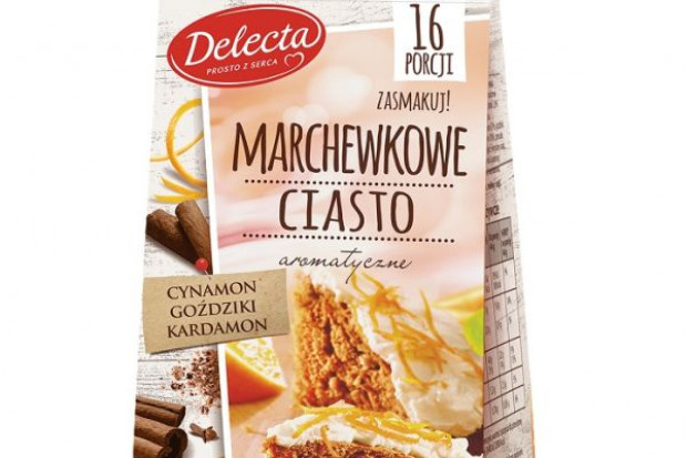 fot. Delecta Nowość od Delecta – ciasto marchewkowe