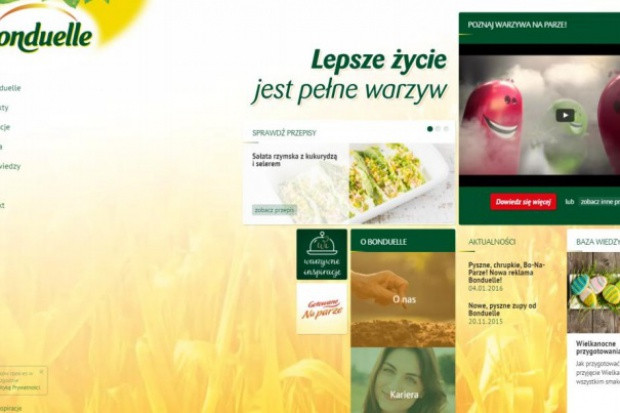 Bonduelle promuje w internecie spożywanie warzyw