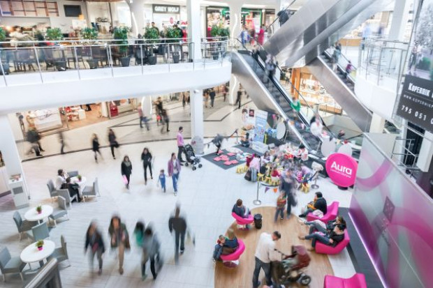 Aura Centrum w Olsztynie fot. materiały prasowe Centrum handlowe w Olsztynie będzie rozbudowane; powstaną restauracje