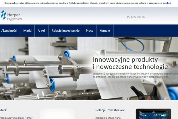 fot. Harper Hygienics Harper Hygienics zbuduje centrum dystrybucyjne pod Mińskiem Mazowieckim