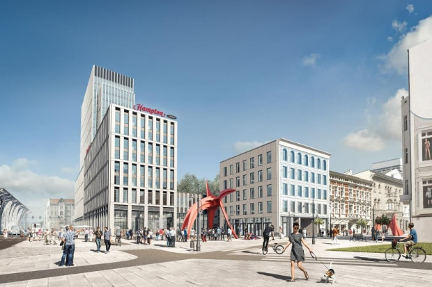 wizualizacja: materiały prasowe Kompleks handlowo-biurowy Piotrkowska 155 w trakcie komercjalizacji