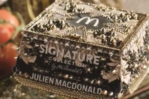 fot. Instagram julienmacdonald McDonald's ze znanym projektantem stworzył luksusowe pudełko Big Maca