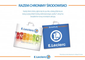 Fot. materiały prasowe E.Leclerc E.Leclerc o foliówkach: Zachęcamy klientów do korzystania z toreb wielokrotnego użytku