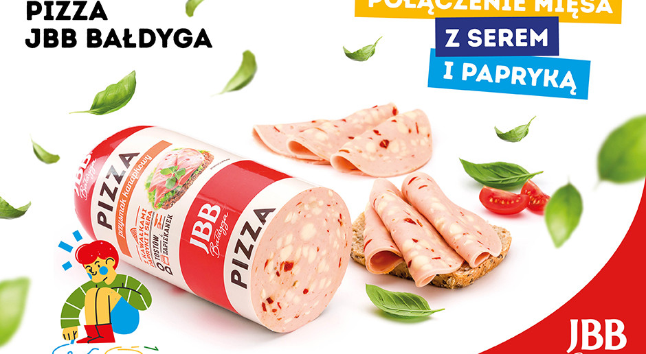 Pizza JBB Bałdyga połączenie mięsa z serem i papryką