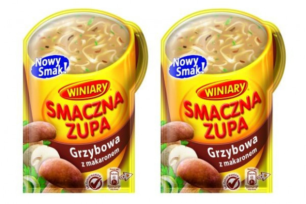 Nowy smak zupy instant - grzybowa z makaronem
