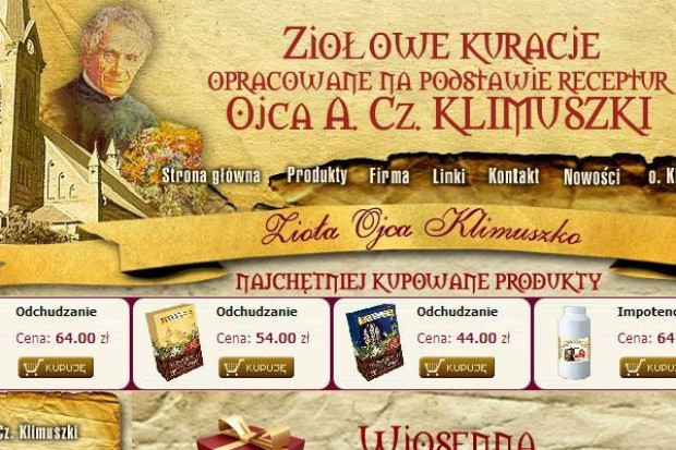 UOKiK kwestionuje reklamy ziół z Zielarni Ojca Klimuszko