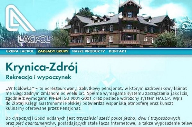 Pensjonat Witoldówka nie przynosi Lacpolowi strat