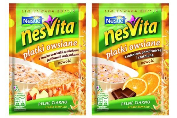 Nowe smaki płatków owsianych Nesvita