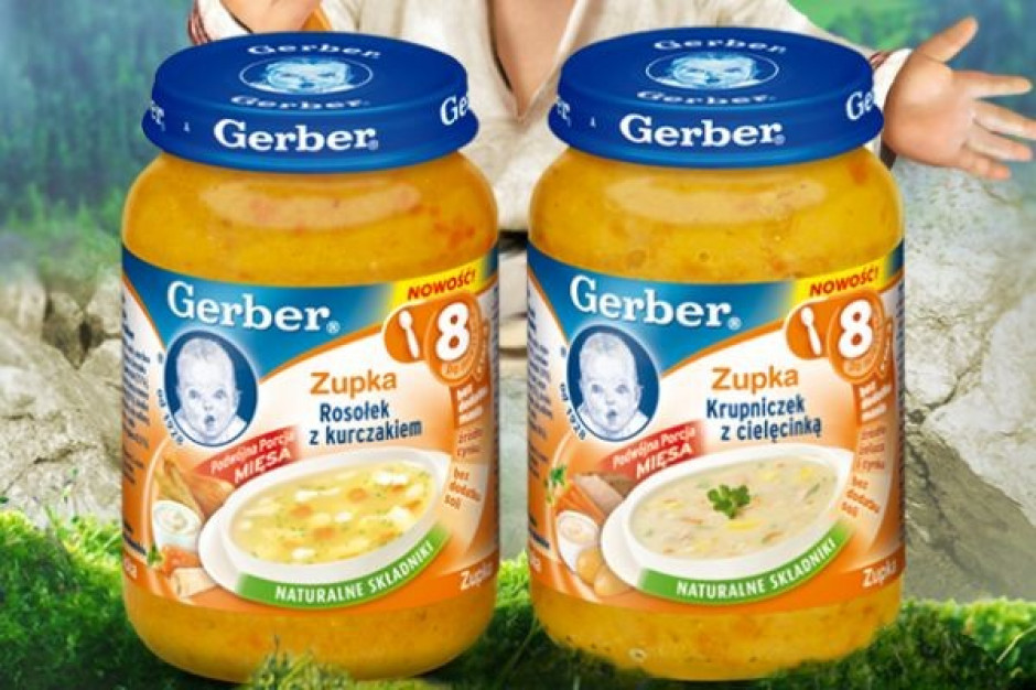 Gerber wprowadza nowe zupki dla dzieci