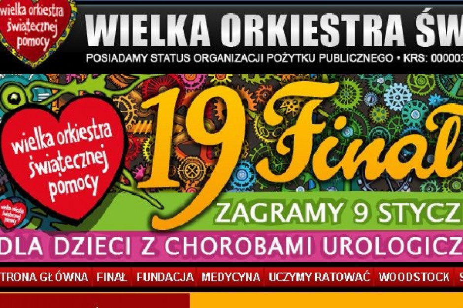 Ruszył XIX Finał Wielkiej Orkiestry Świątecznej Pomocy