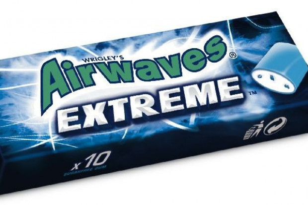 Dziesięciodrażetkowe opakowanie gum do żucia
