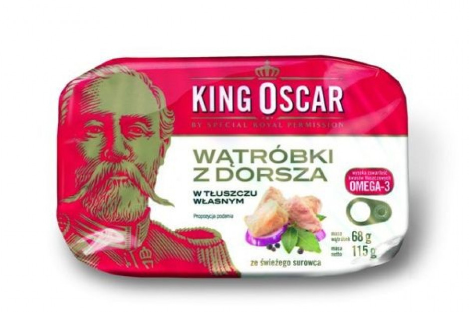 Wątróbki z dorsza firmy King Oscar