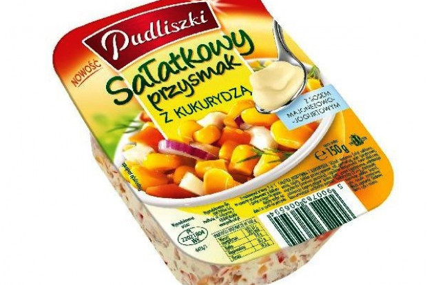 "Sałatkowy Przysmak" to gotowe majonezowe sałatki warzywne w małych opakowaniach (150 g) Marka Pudliszki chce osiągnąć mocną pozycję wicelidera w segmencie sałatek
