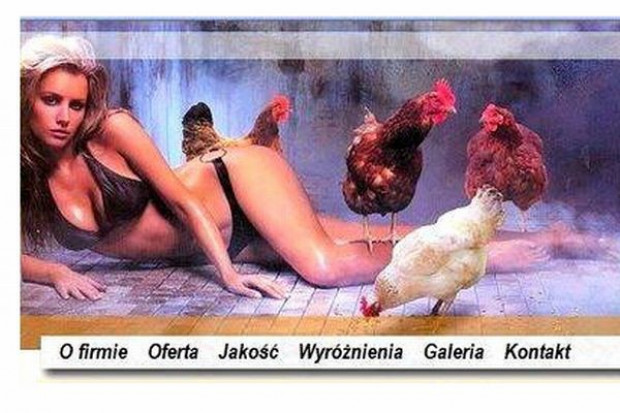 Tak wygląda grafika umieszczona w serwisie internetowym Ubojni Drobiu Leszka Chuchraka Internetowy serwis ubojni budzi kontrowersje