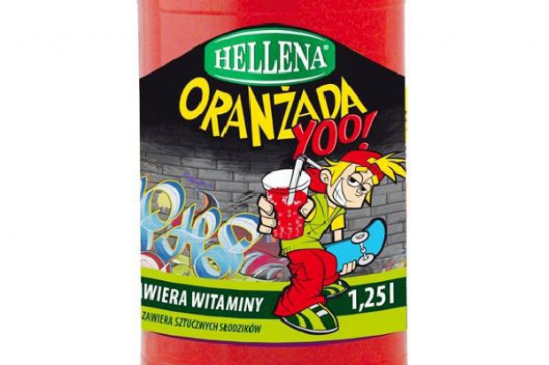 Oranżada Hellena dla dzieci i młodzieży w butelce