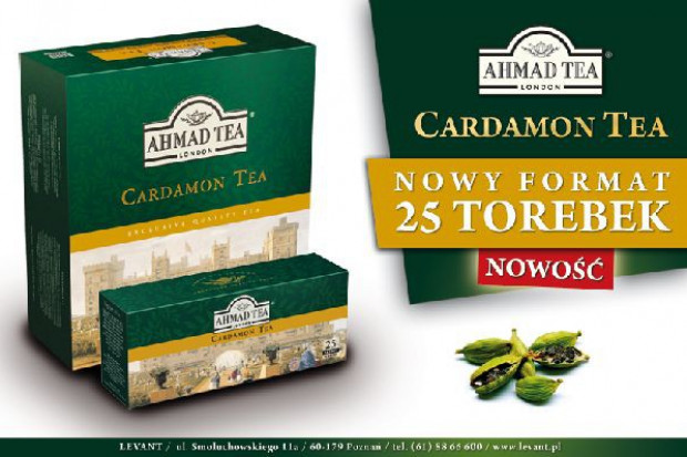 Ceylon Cardamon od Ahmad Tea w nowym opakowaniu