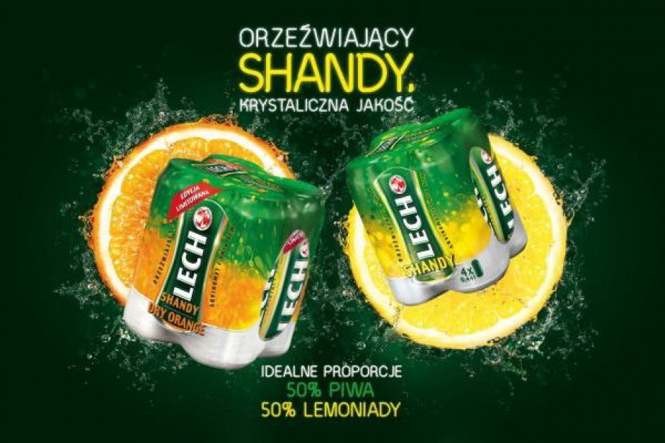 Lecha Shandy o smaku pomarańczy