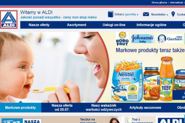 Aldi ma w całej Polsce ok. 80 sklepów Aldi wprowadza do oferty polskich sklepów produkty markowe