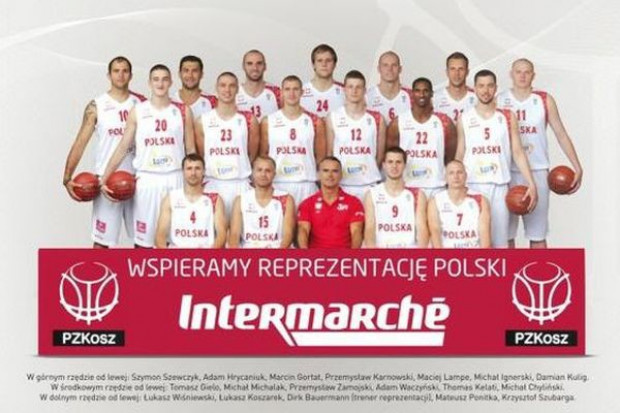 Koszykarska reprezentacja Polski przygotowuje się do EuroBasketu na Słowenii fot. Grupa Muszkieterów Intermarche sponsorem polskiej reprezentacji koszykarzy