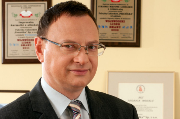 Marek Spuz vel Szpos, prezes Fabryki Cukierków Pszczółka Prezes Pszczółki: Rynek słodyczy jest trudny i rozdrobniony